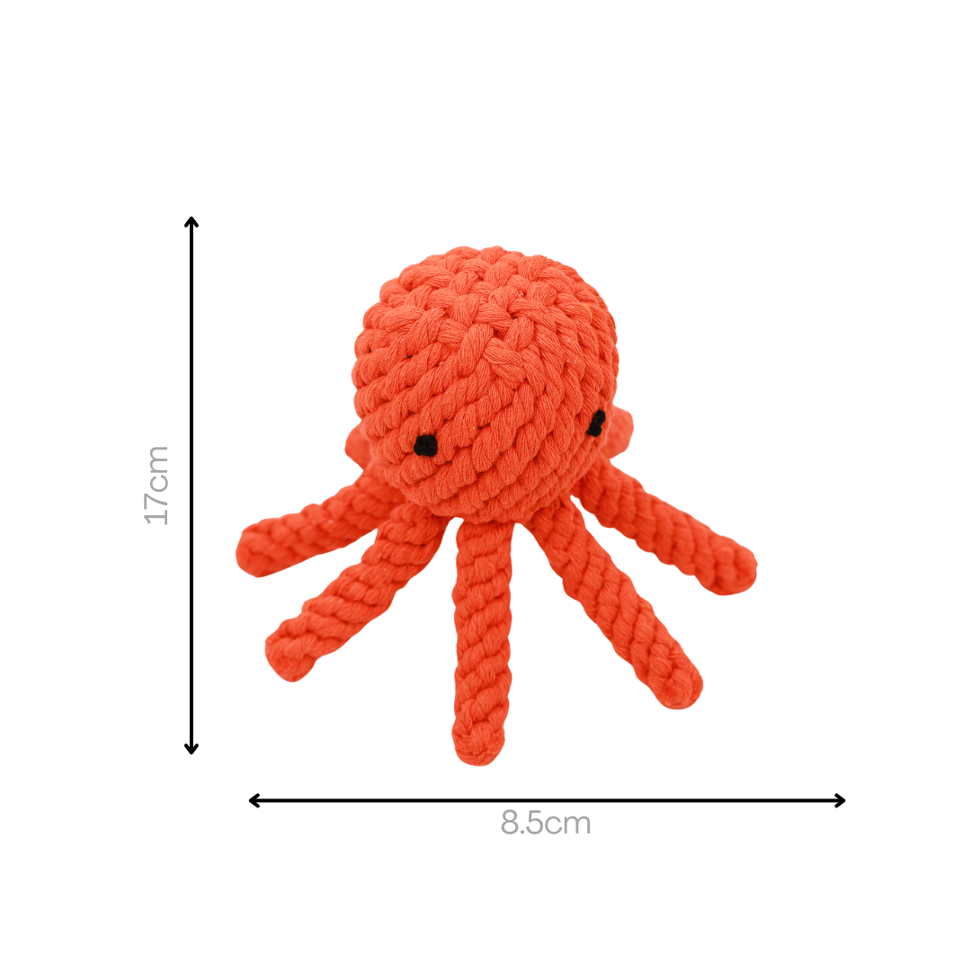 Handmade Jumbo Octopus Dog Toy