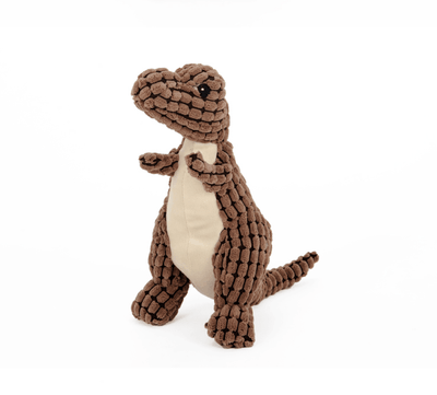 Giant Fleece Dinosaur Interactive Dog Toy With Squeakers - Perfect For Large Dogs!