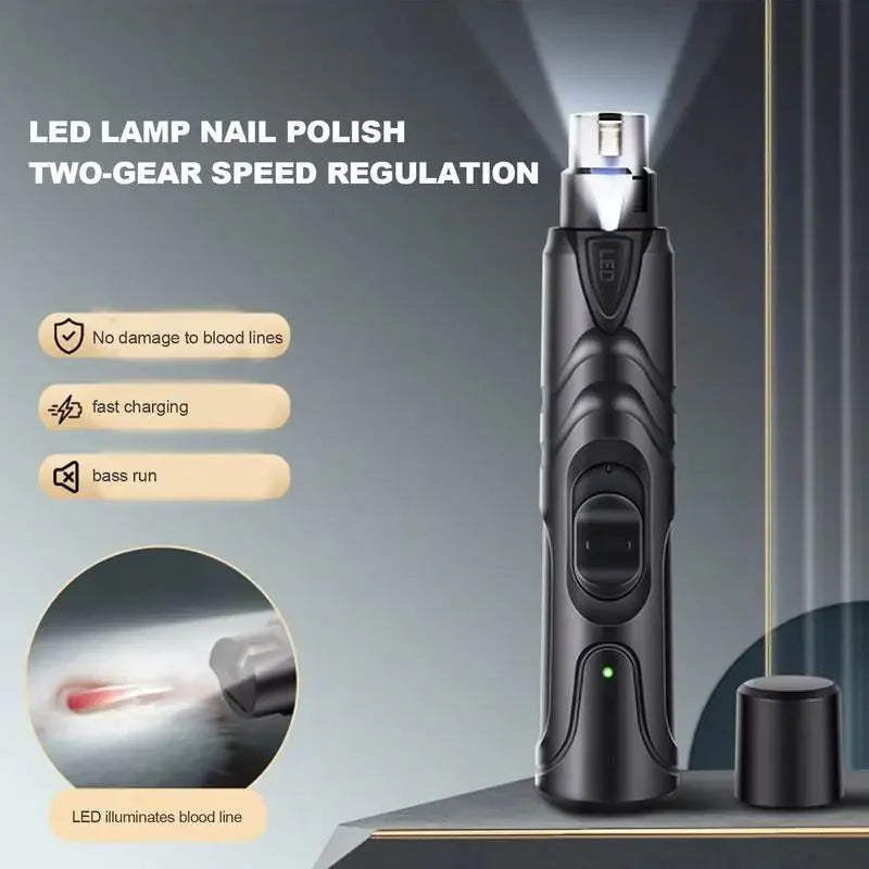 Rechargeable Lighted Dog Nail Grinder