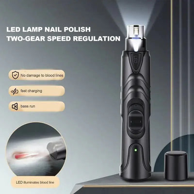 Rechargeable Lighted Dog Nail Grinder