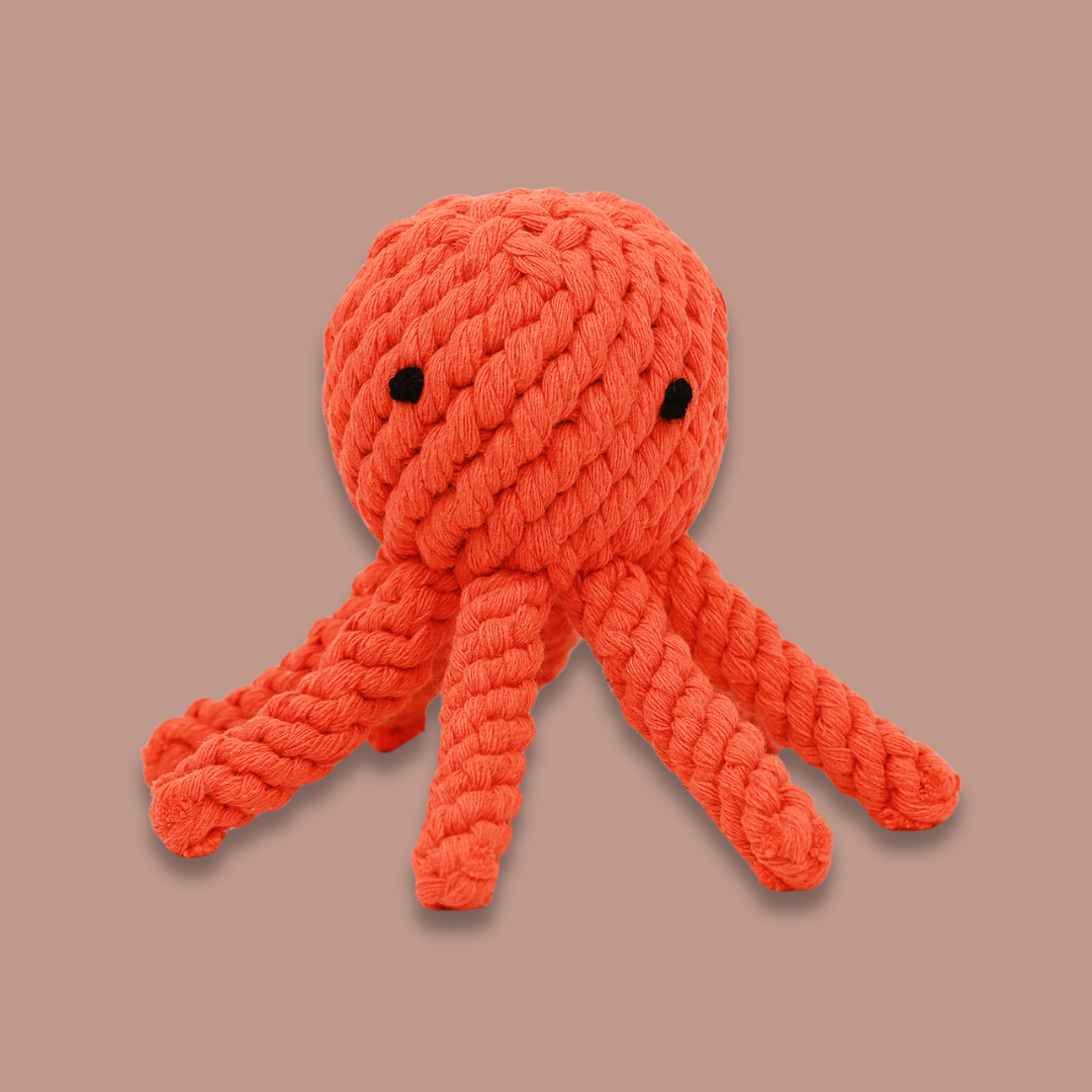 Handmade Jumbo Octopus Dog Toy