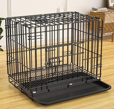Bold Foldable Dog Pet Cage: Secure Enclosure For Your Furry Friend
