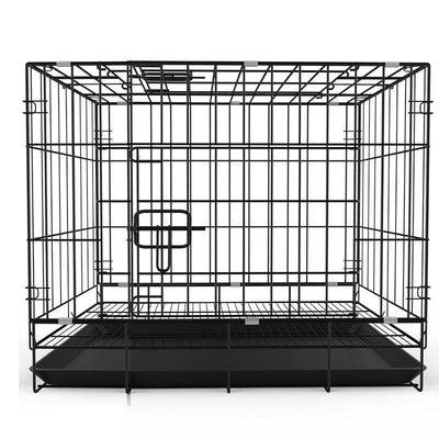 Bold Foldable Dog Pet Cage: Secure Enclosure For Your Furry Friend