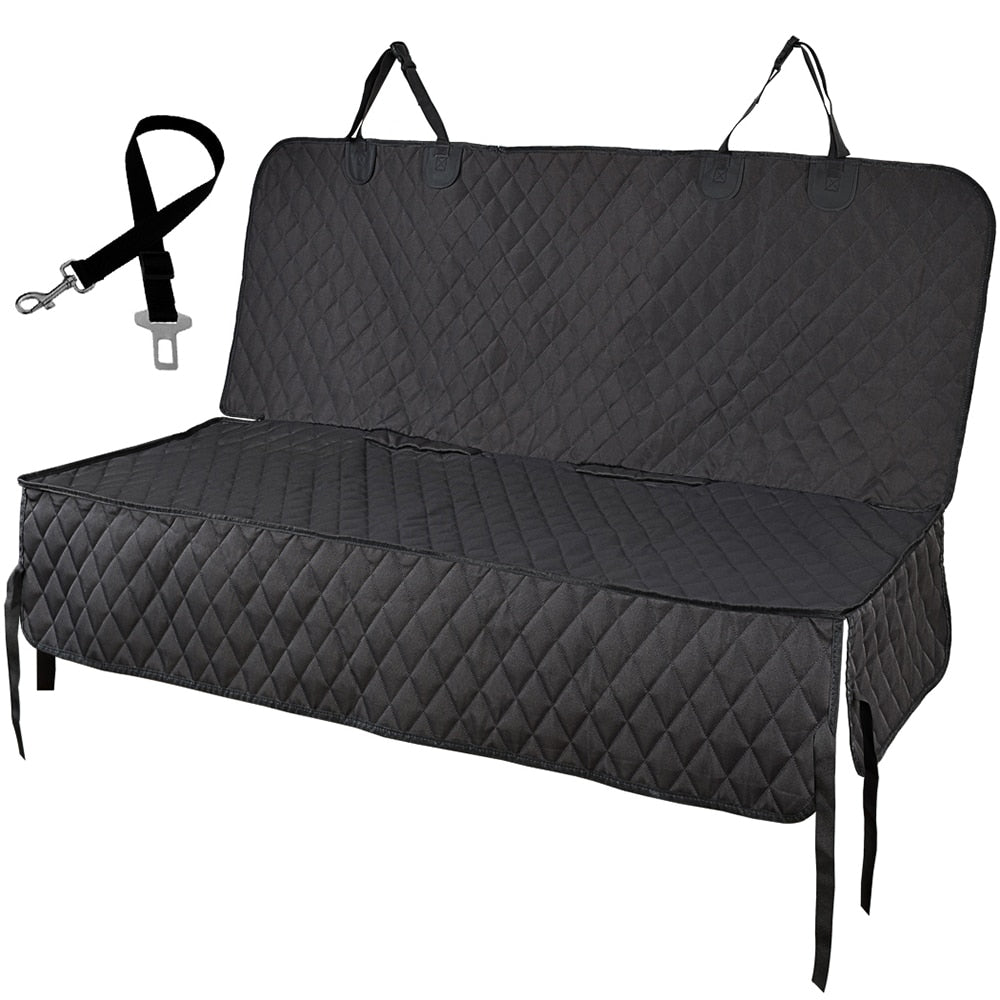 Dog Car Seat Cover 100% Waterproof Pet Cat Dog Carrier Car Back Seat Cover Nonslip 600D Heavy Duty Bench Car Seat For Large Dogs-0