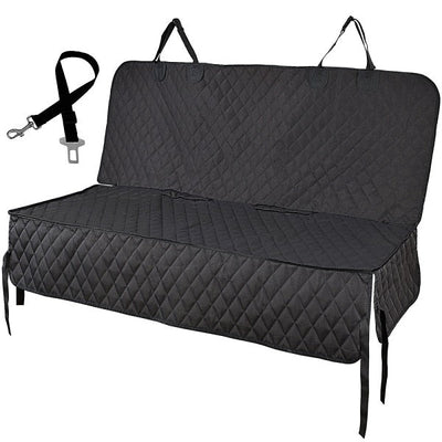 Dog Car Seat Cover 100% Waterproof Pet Cat Dog Carrier Car Back Seat Cover Nonslip 600D Heavy Duty Bench Car Seat For Large Dogs-5